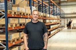 Rafael Kropp Wojtczak er glad for det nye Supply Center